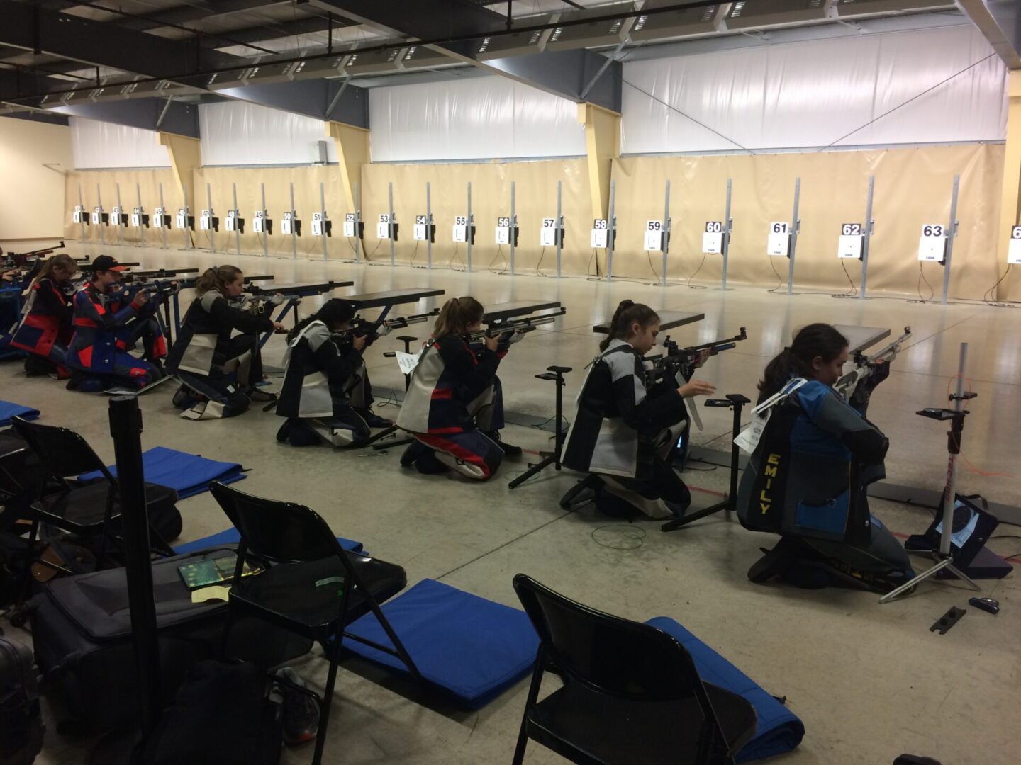 Harpeth Hall 3-P Air Rifle team competing at CMP Nationals 2018
